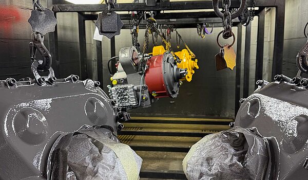 Lackierung von verschiedenen Bauteilen